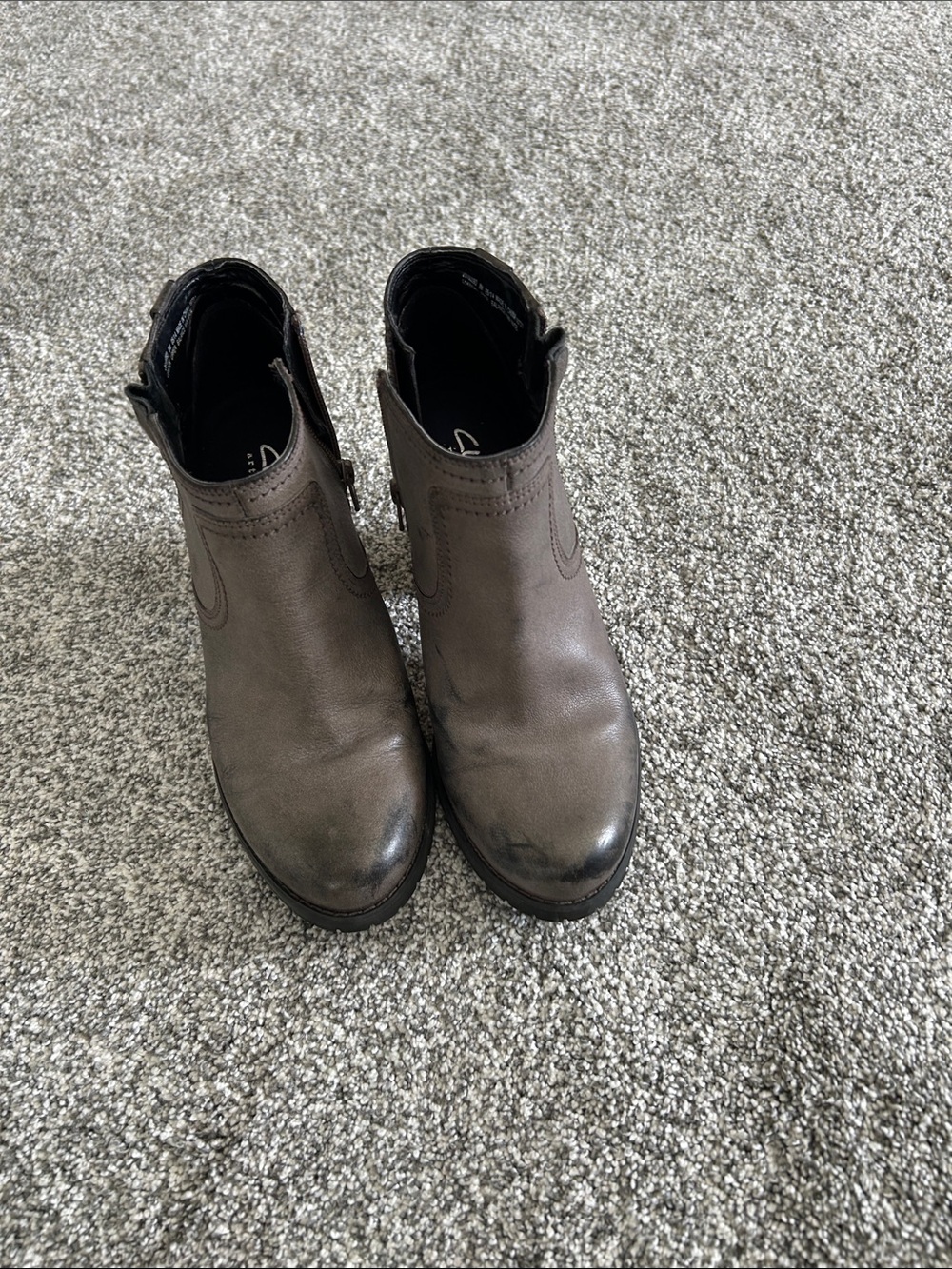 Clarks Women's Ankle Booties in Taupe